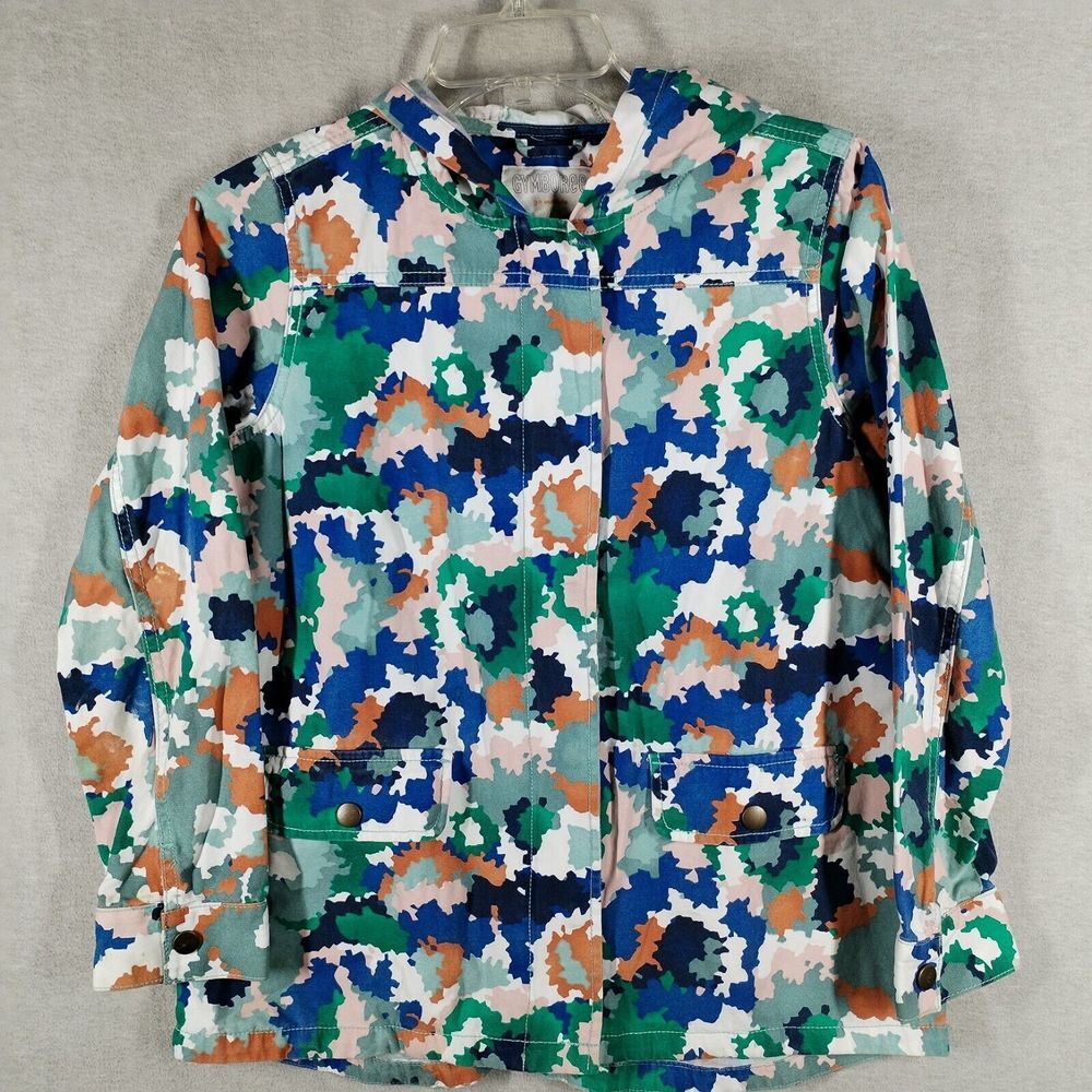 Gymboree Girl's XL (14) Camo Jacket Hooded Multicolor Cotton Outdoors Hiking